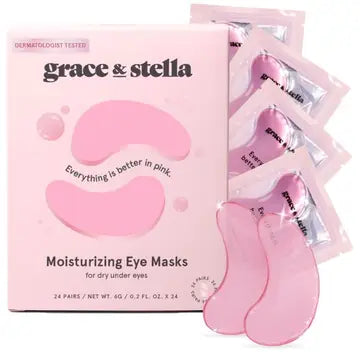 Pink Moisturizing Under Eye Masks (24 pairs)